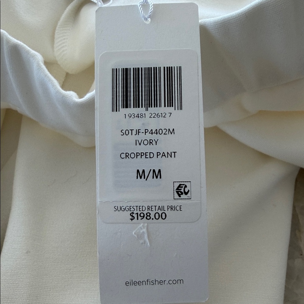 Eileen Fisher Wide Leg Pants Flex Tencel Ponte Pants Medium Pull On Cropped - Picture 5 of 7